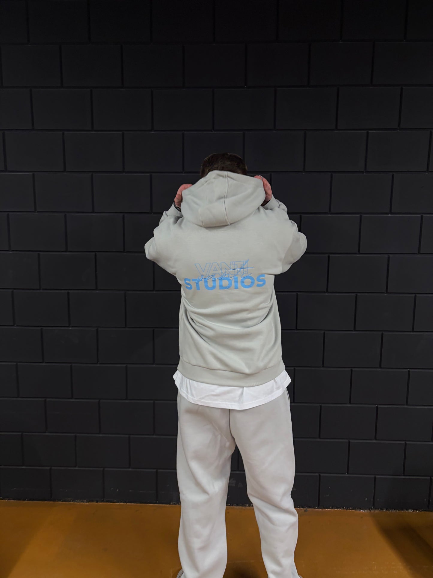 Light blue - Light grey fluffy trackpants